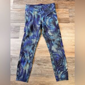 lululemon athletica Blue Patterned Leggings